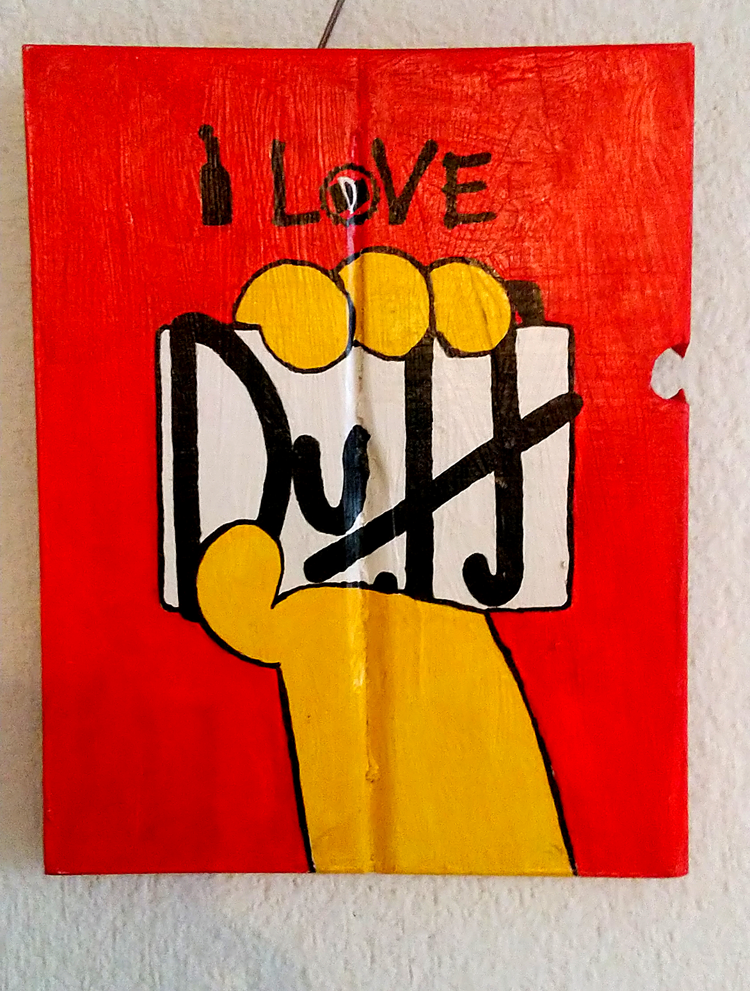 Cuadro cartel I love Duff