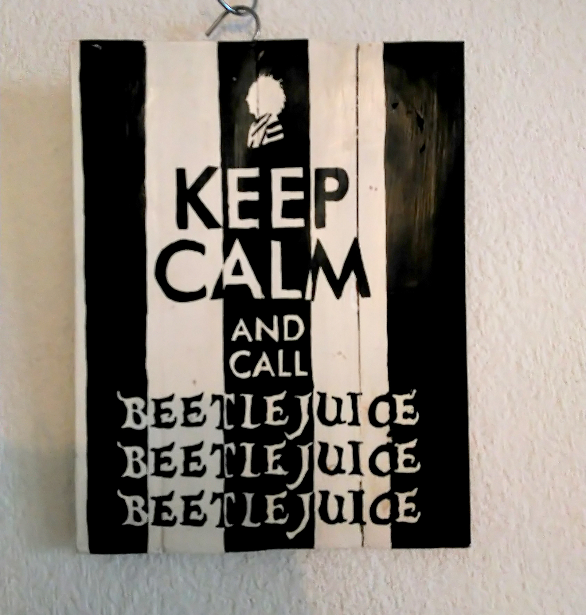 Cuadro Beetlejuice Keep calm and call