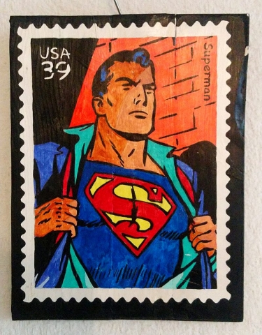 Cuadro Superman sello