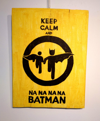 Batman robin cartel señal habitación