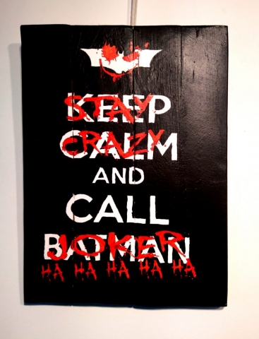 Cuadro cartel Joker keep calm