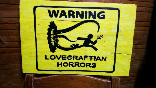 Cuadro Cthulhu Lovecraft warning lovecraftian horrors