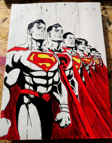 Cuadro Superman universos alternativos