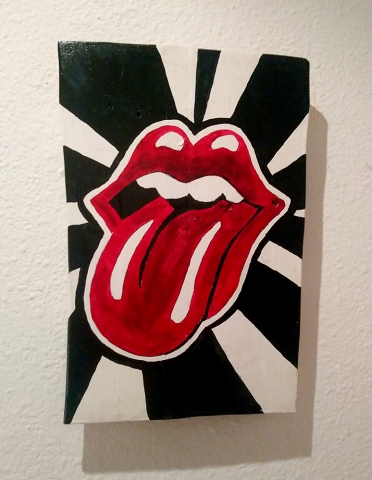 Cuadro Rolling Stones lengua mike jagger
