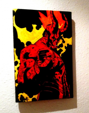Cuadro Hellboy cómic diablo