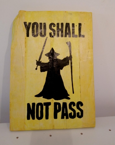 Cuadro Cartel Gandalf You Shall not pass