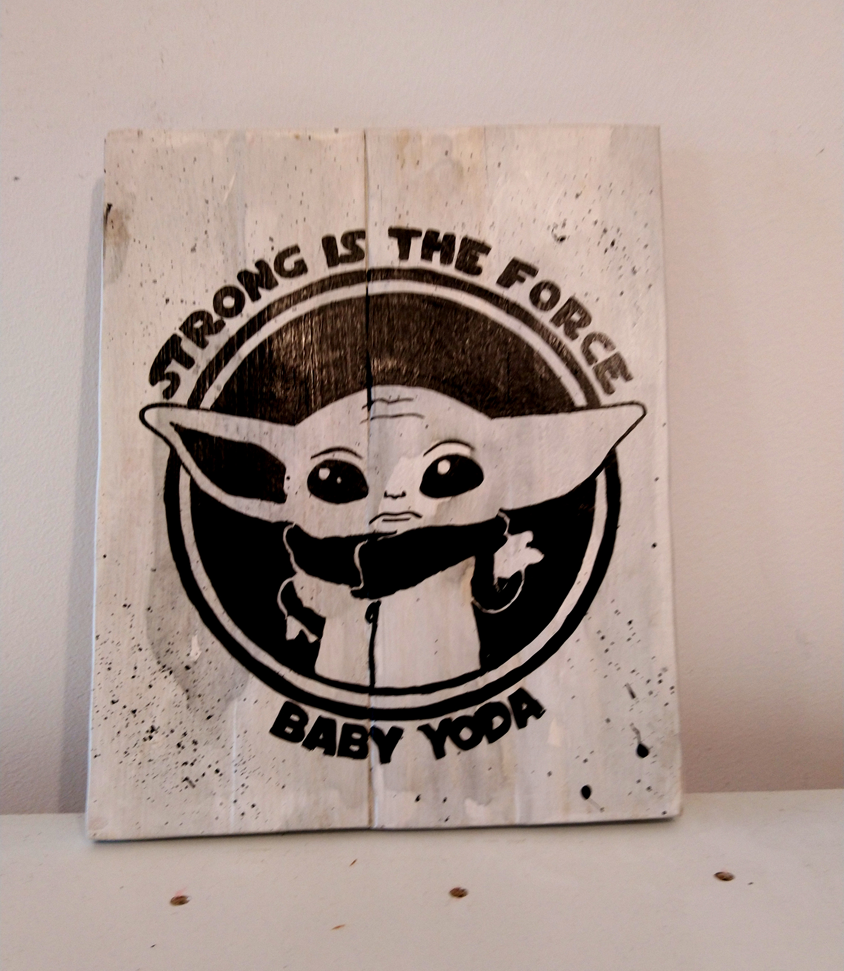 Cuadro Baby Yoda the mandalorian