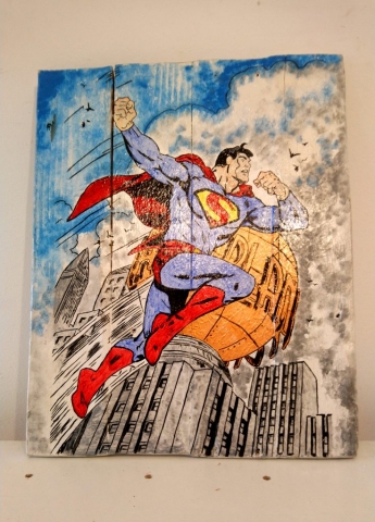 Cuadro Superman comic dc