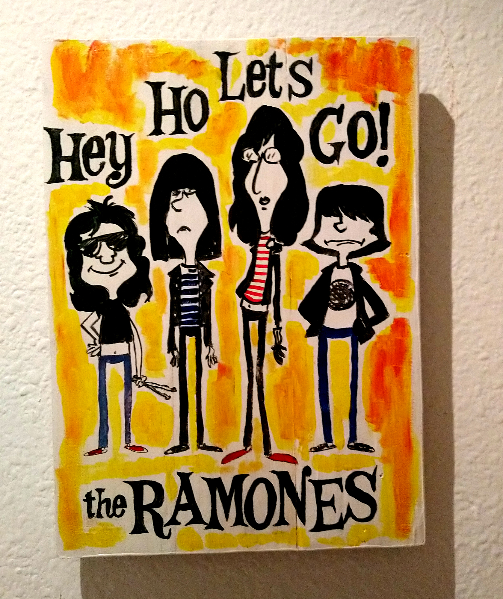 Cuadro grupo Los Ramones rock and roll