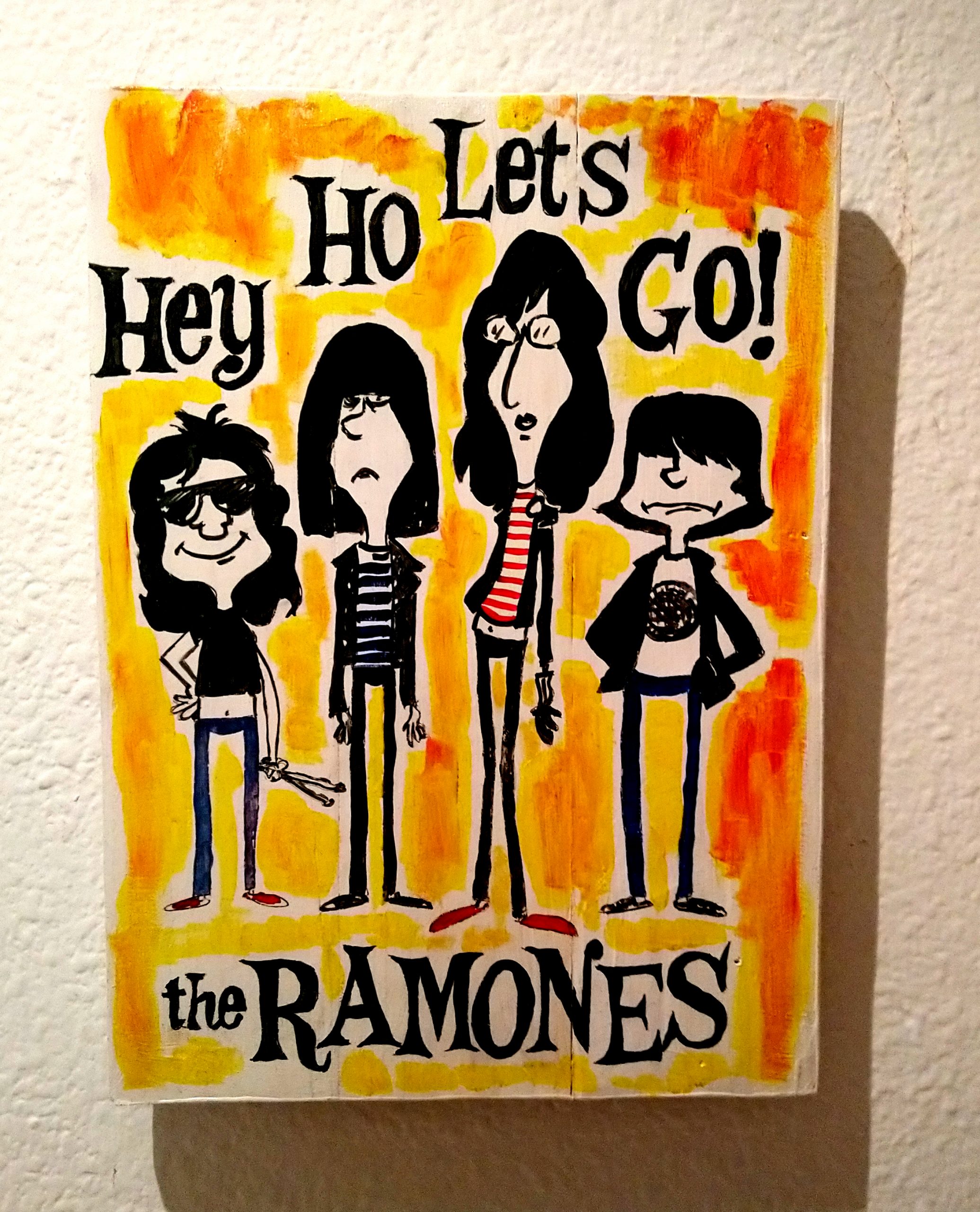 Cuadro Los Ramones rock and roll he ho lets go