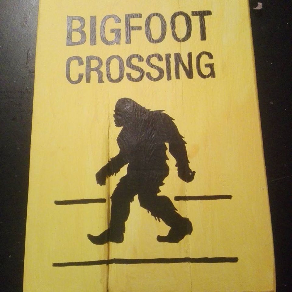 Cuadro cartel big foot crossing