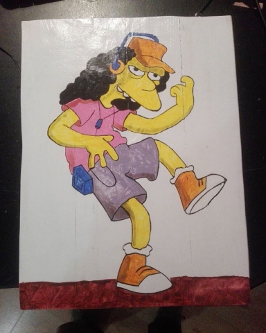 Cuadro Otto Los Simpsons