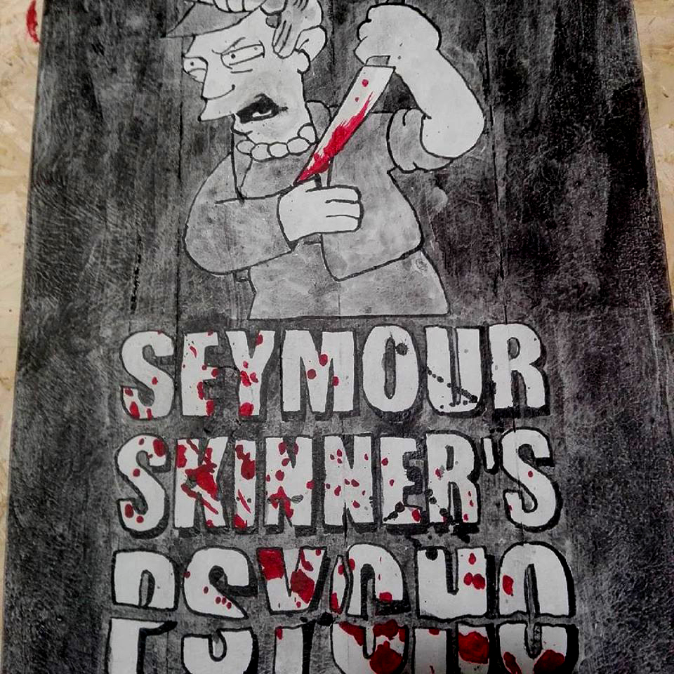 Cuadro Skinner los Simpsons Psicosis norman Bates