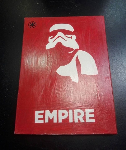 Cuadro Empire star wars trooper la guerra de las galaxias