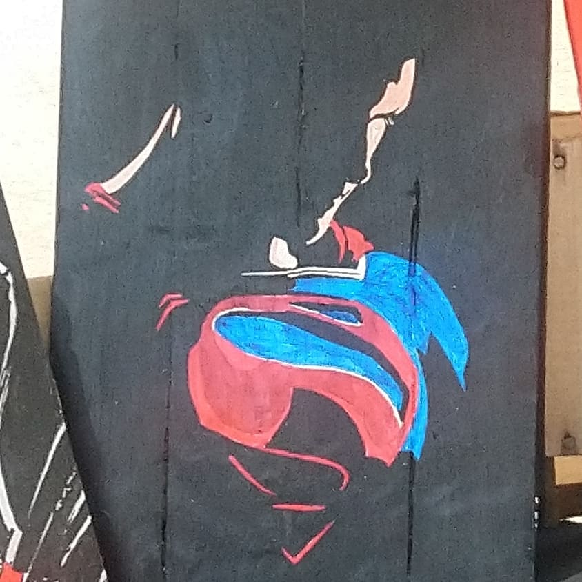 Cuadro Superman silueta