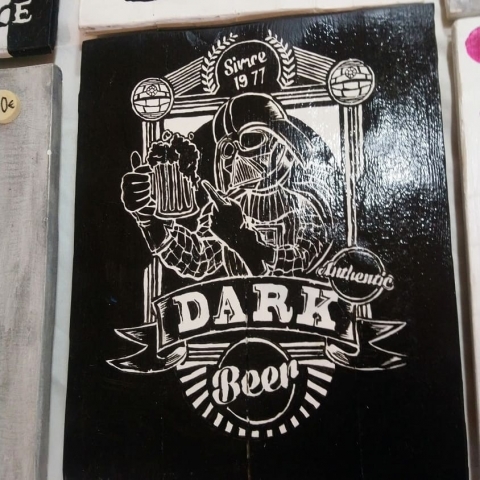 Cuadro Darth Vader Cerveza Dark Beer