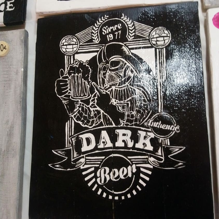 Cuadro Darth Vader Cerveza Dark Beer
