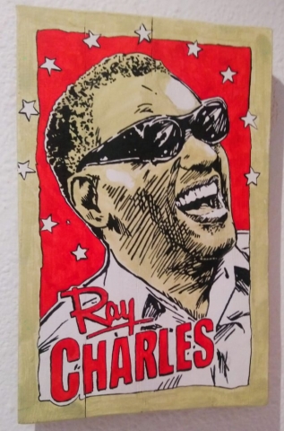 Cuadro Ray Charles Blues Soul