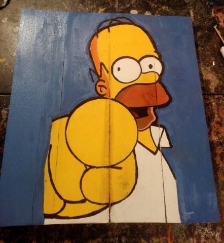 Cuadro Homer Simpson