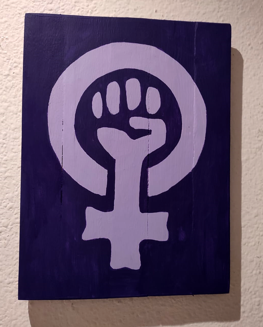 Cuadro Símbolo feminista puño