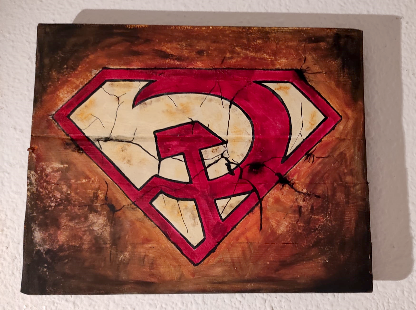 Cuadro escudo Red Son Superman rojo comunista