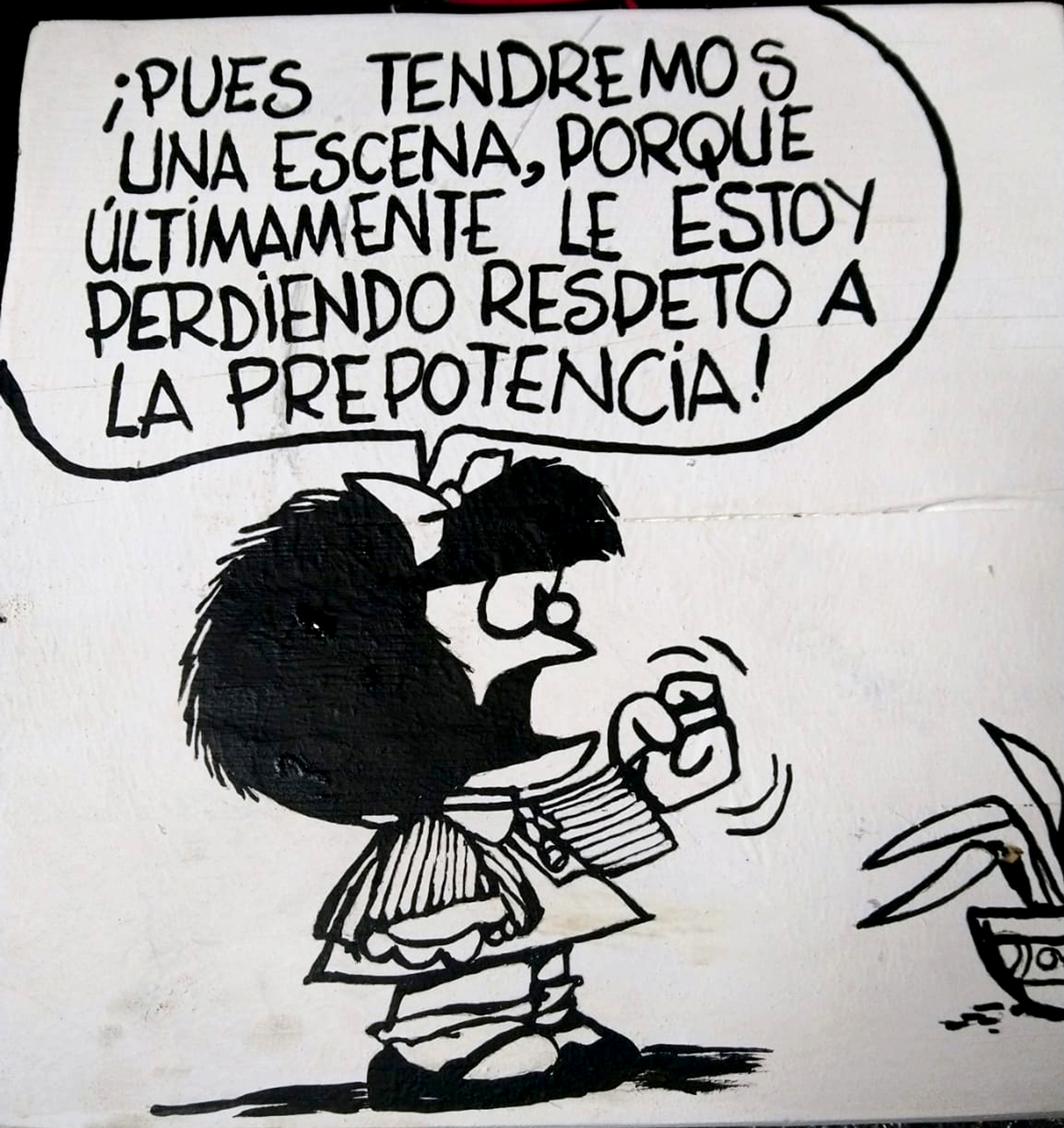 Cuadro Mafalda pues tendremos una escena