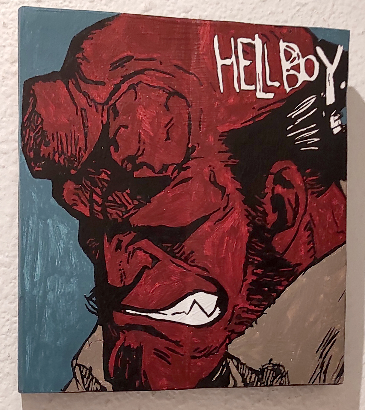 Cuadro Hellboy Demonio Cuernos
