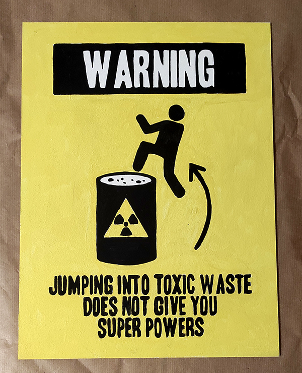 Cartel habitacion toxic warning