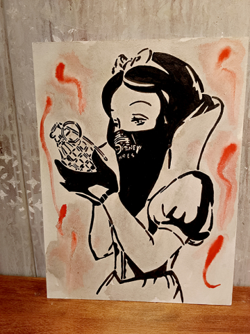 Cuadro Blancanieves Banksy granada