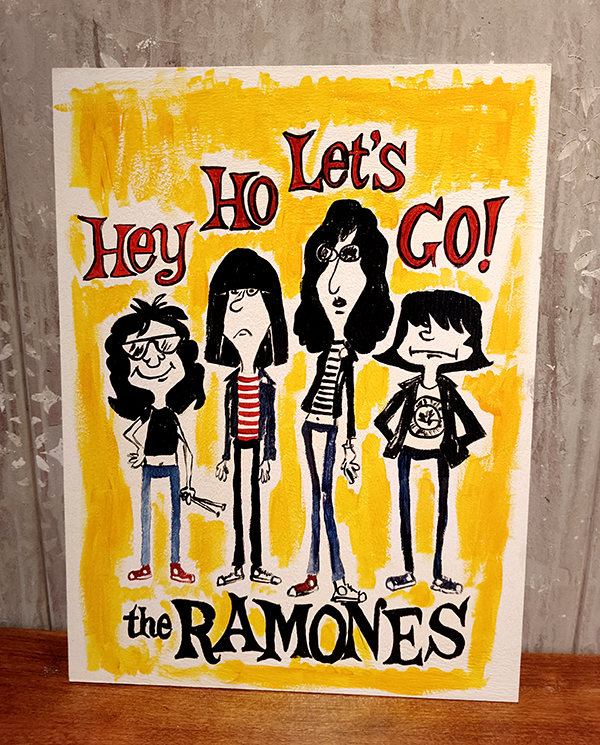 Cuadro grupo Los Ramones rock and roll