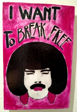 Cuadro Freddie Mercury Queen rock I want to brek free