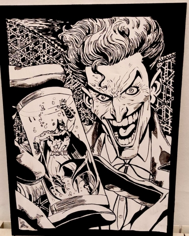 Cuadro portada cómic joker batman