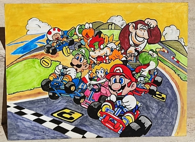 Cuadro Mario Car videojuegos