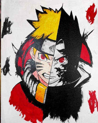 Cuadro Naruto Sasuke