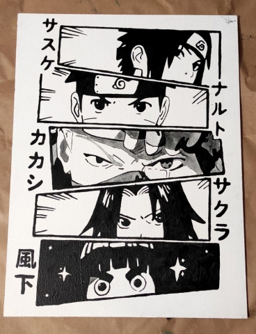 cuadro Naruto Manga sisuke