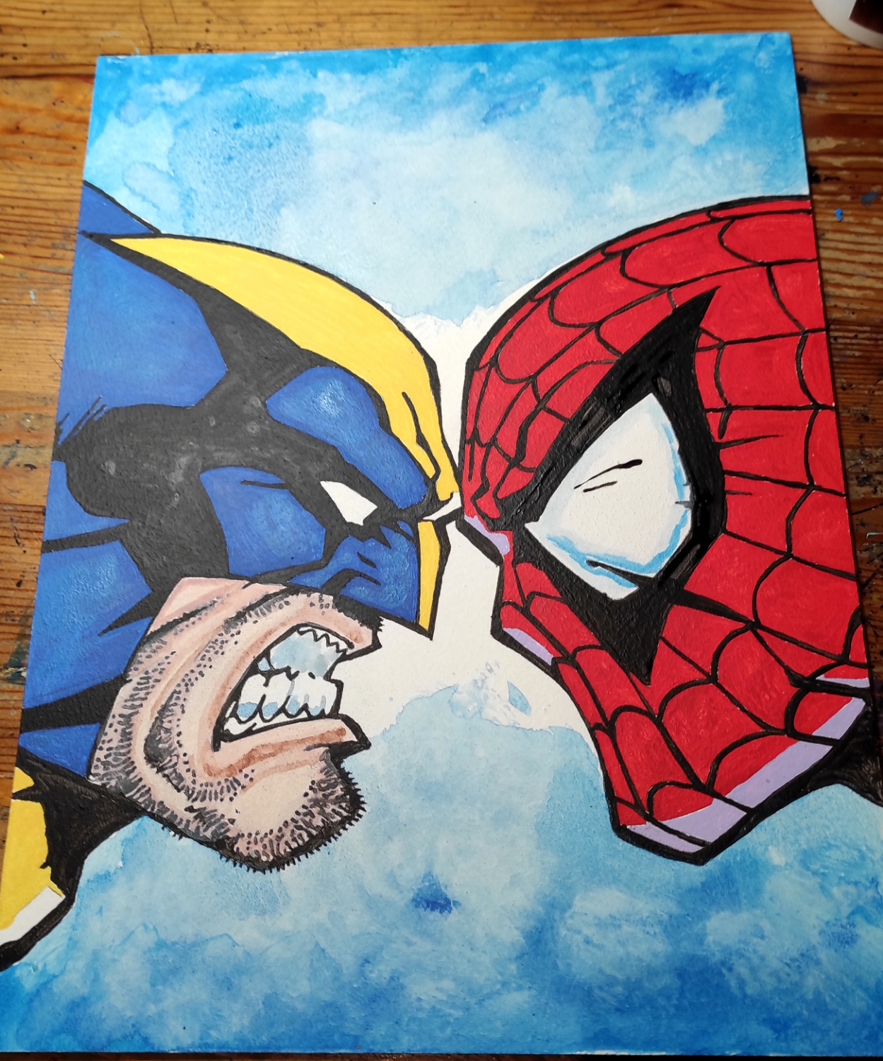 Lobezno y Spiderman marvel superheroes