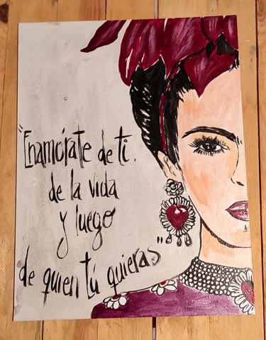 Frida Kahlo pintura enamórate de de ti