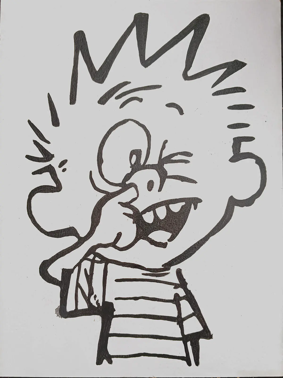 Lee más sobre el artículo Calvin hurgándose la nariz (30 €)