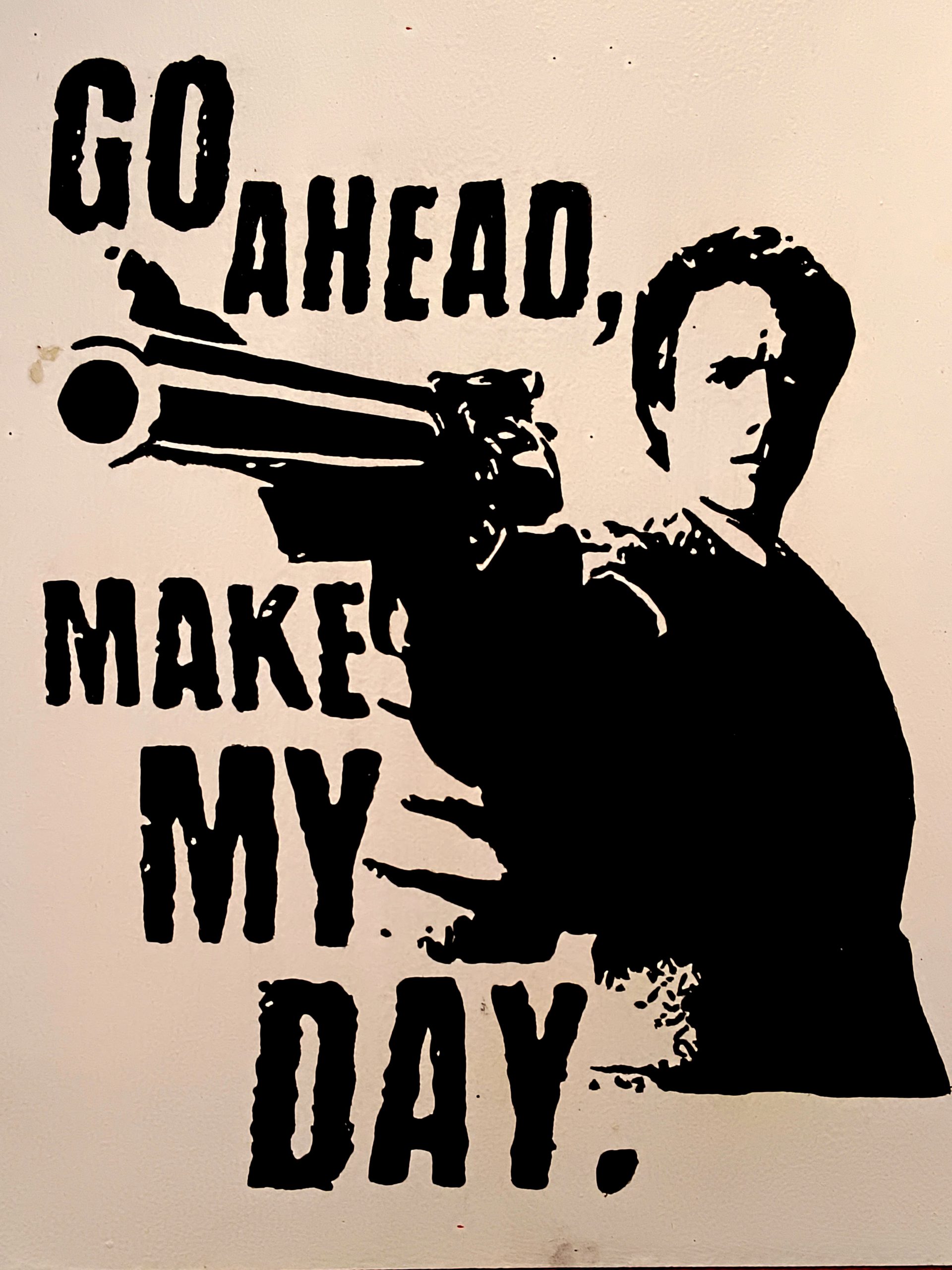 Lee más sobre el artículo Go ahead make my day Clint Eastwood ilustración (40€)