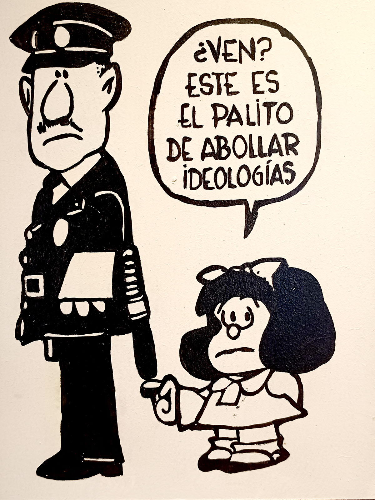 Lee más sobre el artículo Mafalda Palito de abollar ideologías (30€)