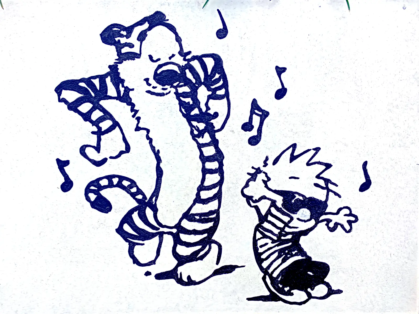 Lee más sobre el artículo Calvin y Hobbes Bailando (40 €)